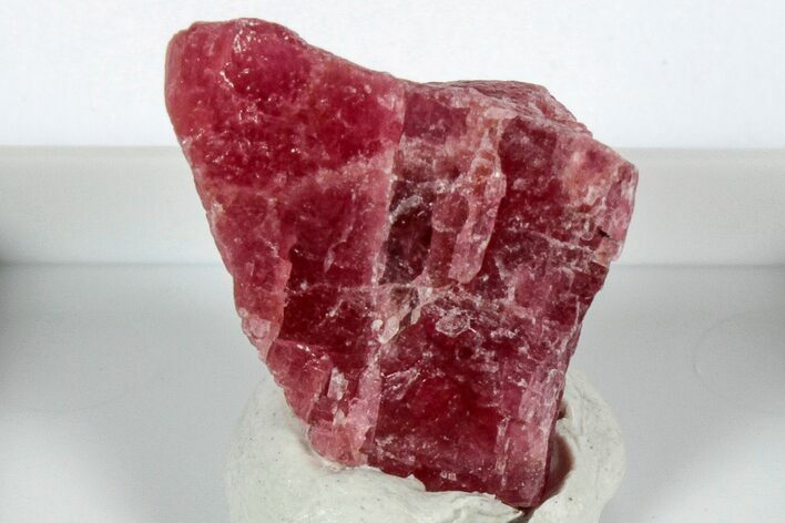 Striking Cherry-Red Rhodonite Specimen - Brazil #344956